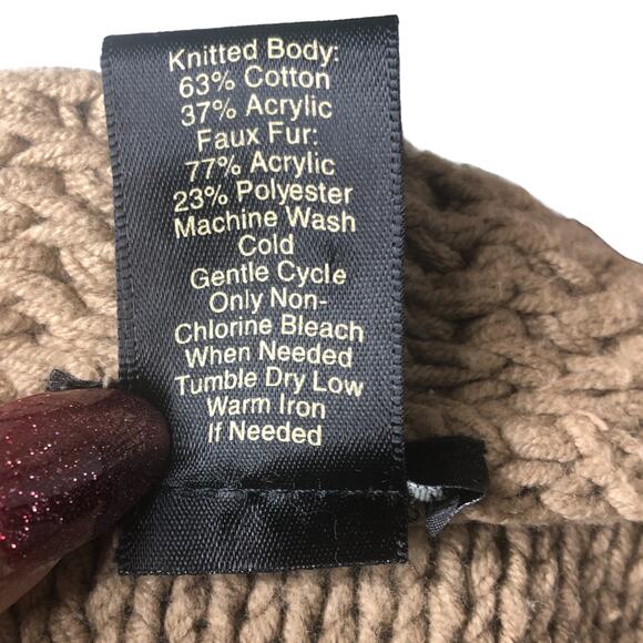 Ann Taylor Faux Fur Knit Open Front Sweater Vest - Size Medium - Picture 6 of 6